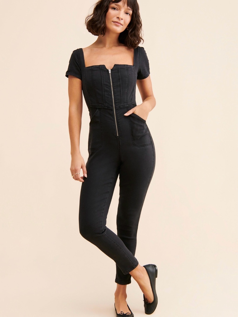 CRVY Selena Slim Leg One-Piece